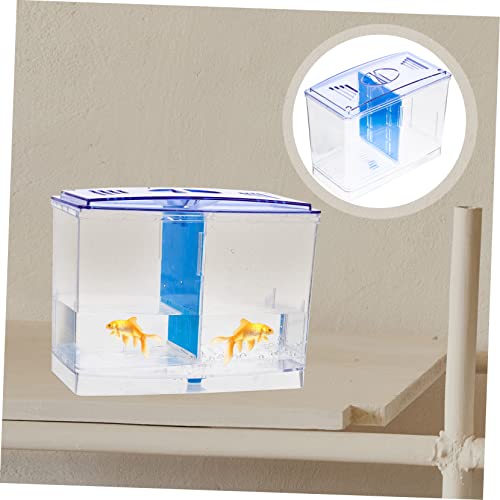 TOYANDONA Desktop Fish Breeding Box Mini Acrylic Isolation Tank for Betta Fish Lightweight and Easy to Clean Breeding and Hatching