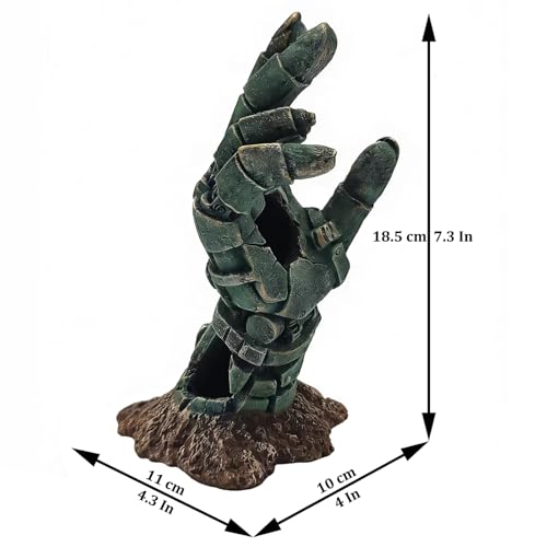 Aquarium Decoration Theme Decoration - Aquarium Hidden Cave Fish Tank Decoration, Reptile Cave Hidden Climbing Play Decoration Accessories, Suitable for Fighting Fish, Shrimp, Lizards, Amphibians