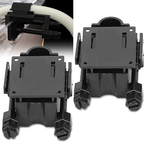 2Pcs 2.8 Inch Aquarium Hose Clamp Clip Plastic Pipe Holder with Stainless Steel Fasteners for Tube Dia Within 18mm