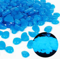 Oubest Fish Tank Rocks Glow in The Dark Pebbles for Garden Aquarium Plant PotsBonsai Walkway Driveway 100pcs Blue - color: Blue
