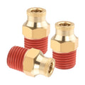 3PCS Air Brake Quick Push to Connect Fittings, 1/4" Tube OD x 1/4" NPT Thread Air Compression Straight Union Fittings for Nylon Hose with DOT Approved for Truck Trailers - size: 1/4" OD x 1/4" NPT, style: Quick Push Straight-3PCS