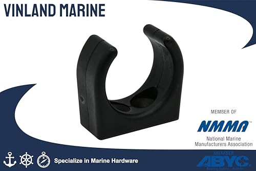 Vinland Marine Boat Stowage Clip for Ø1, Ø1-1/4, Ø1-1/2, Fishing Tool Holder, Fishing Rod Holder Clips, Boat Hook Holder Boat Ladder Clip Boat Paddle Holder Boat Tool Holder - size: For Ø1-1/4"
