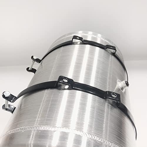 JSD 9.75 Gallons 12" x 20" Aluminum Spun Round Gas Tank Fuel Cell Tank End Fill 3/8" NPT Outlet-Off-road,go kart - size: 12" x 20"