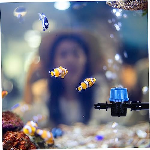 Happyyami 1set Aquarium Barb Hose Kit Flexible Tubing with Connectors for Fish Tanks Safe for Fish Supply Control