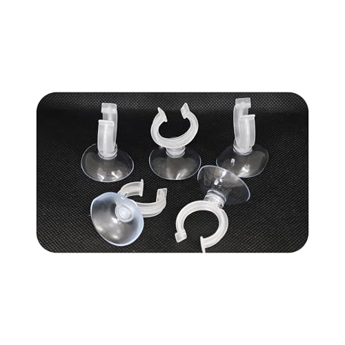20PCS 20mm Aquarium Suction Cup Clips, Clear Airline Tube Holders for Fish Tank Air Hose, Clamps for Aeration Tubing Setup and Organization - size: 20mm