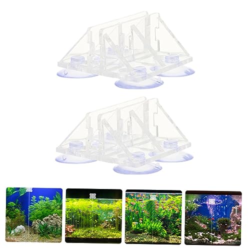 2Pcs Aquarium Divider Clips with Suction Cups Secure Fish Tank Isolation Clamps for Breeding and Separation Durable Tank Dividers for Fish and
