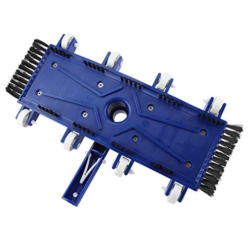 Fdit Swimming Pool Vacuum Brush, 38cm Wide Head with Soft for 1.5 Inch Hose Connector, Attaches to 1.25 Inch Extension Pole for Pool Spa Aquarium Cleaning