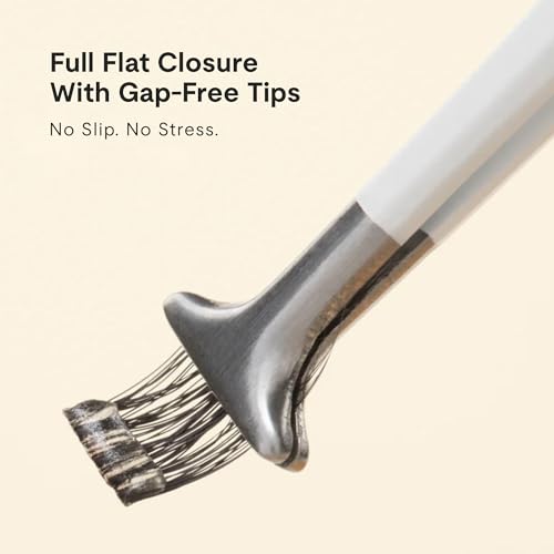 Silly George The Hammerhead Lash Tweezer – Precision Applicators for Silly George Clusters & Other Faux Lashes, Patented Parallel Clamp for Even Cluster Pickup, Flat Closure, Non-Slip Handle