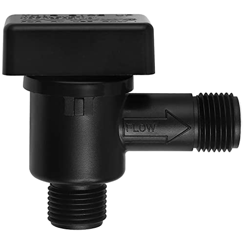 RV Vacuum Breaker Check Valve,Camper RV Black Tank Flush Check Valve,Replace Leak Vacuum Breaker on Black Tank System Loud Noise & Wet Floor,Camper Backflow Preventer Improve Freshwater 571-VAC-CHK-A - color: Black