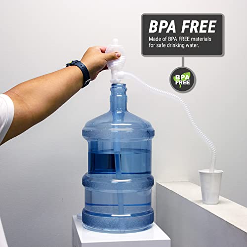 TERA PUMP - Hand Operated Pump (Transfer 7 Liters Per Minute) Water Transfer Pump with Flexible Hose for Light Oils or Water Based Chemicals - size: 1.8 Gal / Min