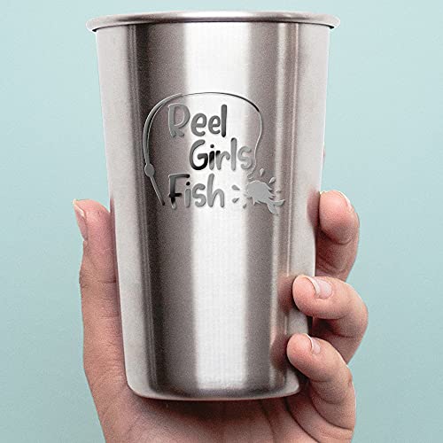 2 Pcs - Decal Stickers of Girls Fish (Metallic Silver) Premium Waterproof Vinyl Decal Stickers for Laptop Phone Accessory Helmet Car Window Mug Tuber Cup Door Wall Decoration Andskusd44381Si070722 - color: Metallic Silver, size: 4.4'' x 3.8''