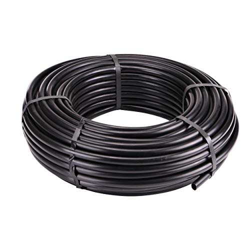 Raindrip 052020P 1/2-Inch Drip Irrigation Water Supply Tubing, For Garden Irrigation Drippers, Emitters, and Systems, Black Polyethylene - size: 200 Feet