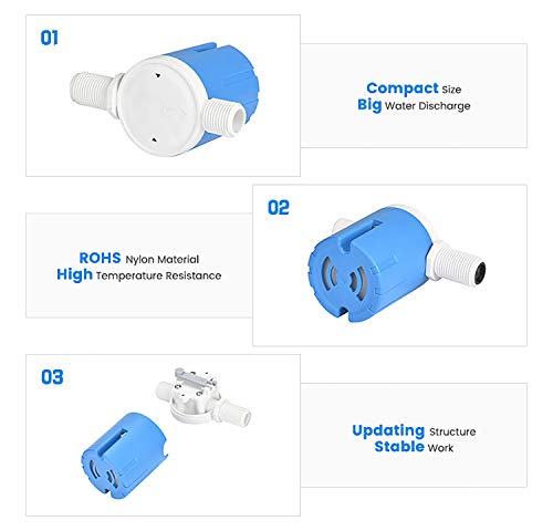 1/2" Automatic Water Level Control Valve - Inside Type, Float Valve for Water Tank, Solar Energy, Auto Pot, Aquarium - style: 1/2" Side Inner