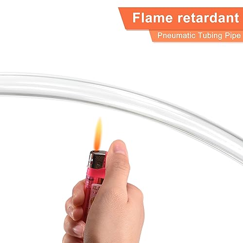 MECCANIXITY PU Air Line Tubing Hose 10mmx6.5mm 295ft 90M Transparent for Fluid Transfer - color: Transparent, size: OD10mm*ID6.5mm 295ft (90 Meters)