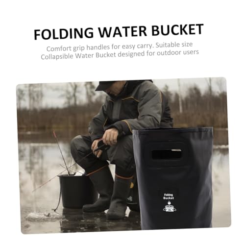 Alipis Foldable Water Bucket 20L Multi-Purpose Collapsible Container for Camping Fishing Car Washing Portable Outdoor Water Holder Easy Storage
