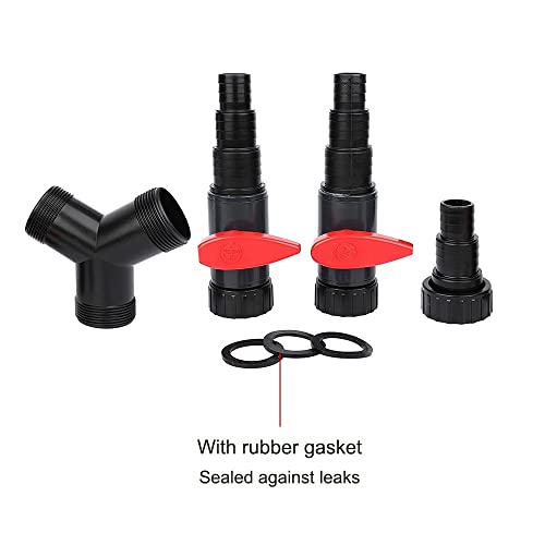 DONGKER 3 Way Hose Connector,Y Distributor Inlet Hose 25/32/38 mm (1"/1.25"/1.5") for Pond Pump Fish Tank Filtration Water Exchange Garden Irrigation - size: ST-02F