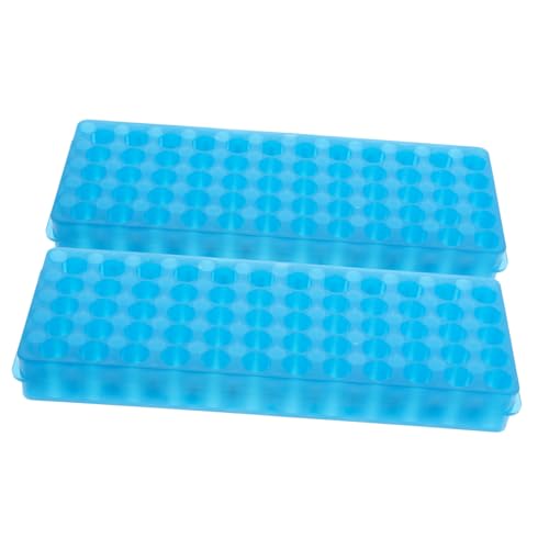 Veemoon 2pcs Reusable Test Tube Rack Organizers for Laboratory Double-Sided Sampling Tube Holder for Lightweight Design