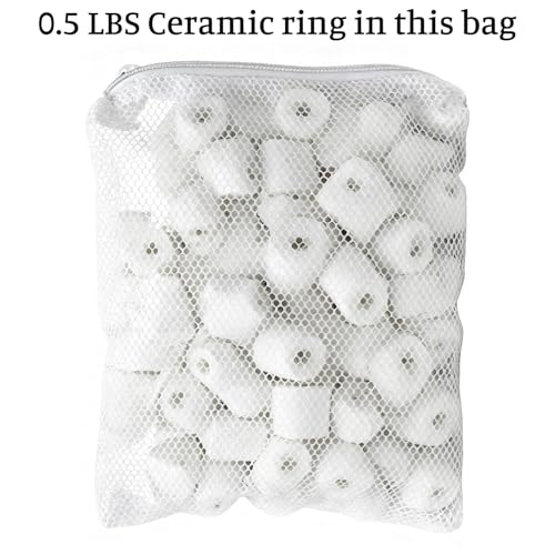4 x 6 inch Mesh Filter Bags, 10 Pcs Reusable Bags with Zipper, Aquarium Filter Media Bag, Reusable Mesh Bags for Fish Tank Aquarium Filters