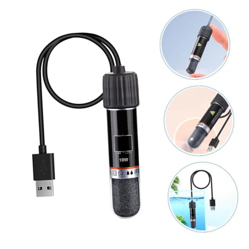Happyyami Mini Aquarium Heater Compact Heating Tool for Small Fish Tanks Reliable Temperature Control Design for Desktop Aquariums Materials
