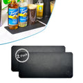 Ternal DripGuards Absorbent Counter Mat 2-Pack | Waterproof, Quick-Dry Coffee Bar Mat for Kitchen, Sink & Drink Station | Non-Slip, Spill-Proof Protector for Water, Oil & Syrup [5.5" x 12"] - size: 5.5x12in-Regular