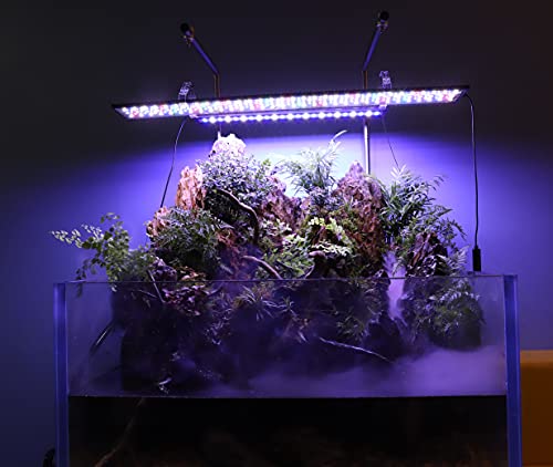 hygger Advanced LED Aquarium Light with Timer, 24/7 Lighting Cycle & DIY Mode, Full Spectrum Fish Tank Light for 24-30 in Freshwater Planted Tank - size: 24"- 30"