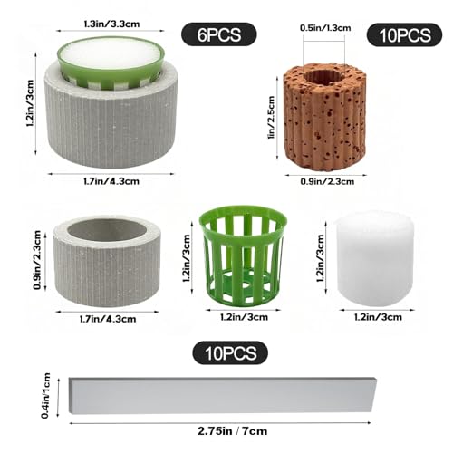 26 Pack New Upgrade Aquarium Plant Weights, Aquatic Water Plant Fixed Rings, Water Plants Cultivation Fixed Ring Plant Pot for Secure Aquatic Plant Placement (26PCS)