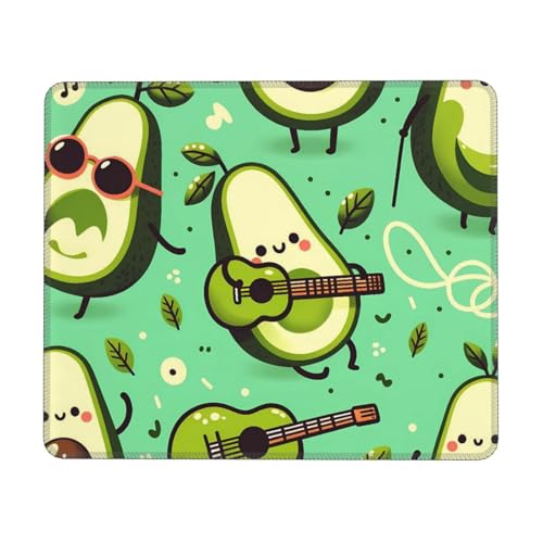 Cute Funny Avocado Fruit Fashion Mouse Pad,Pad Mousepads with Non-Slip Rubber Base for Laptop Desktop Computer, 8.3 X 10.3 in - color: Cute Funny Avocado Fruit, size: 8.3L x 10.3W inches