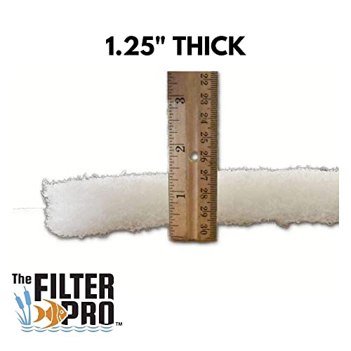 Cut Replacement Compact Skimmer Mat - Beige Coarse Filter Media to Fit Popular Brands, Made in USA (6" x 15" x 1.25" Thick 2 Pack - 3 Sets) - size: 6" x 15" x 1.25" 2 Pack - 3 Sets