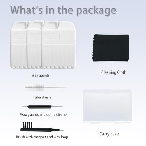 GN Wax Guards PN 20439700 Filters for Resound/phonak/Unitron/Resound/Beltone/Widex Heaing Aids with Cleaning Brush Tools Kit and Carry Case-3packs