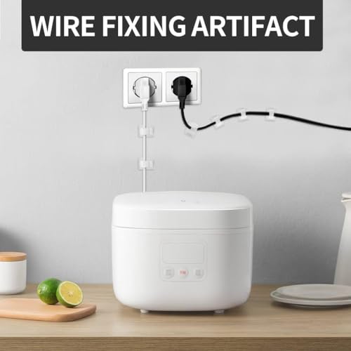 Viaky Self Adhesive Cable Clips, Wire Organize Cables Wire Management Clamps Outdoors Tie Holder Work for Cable Width 0.4''-Computer, Electrical Charging(Translucent, 30pcs) - color: 30translucent, size: for 0-0.4''(10mm) cable