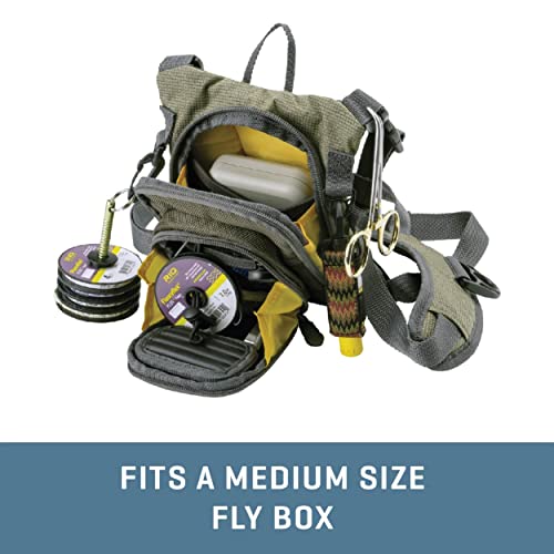 Allen Company Bear Creek Micro Fly Fishing Chest Pack - color: Olive Green