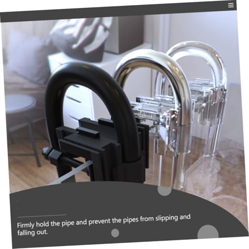 SUPVOX 2Pcs Fish Tank Clips Multi Functional Aquarium Pipe Holders for Tubing Wires Space Saving Design Secure Fixing Clamps for Fish Tanks