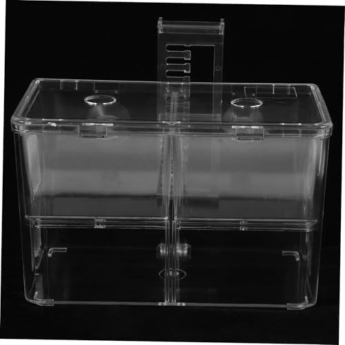 GALPADA Fish Tank Incubator Box Transparent Hatching Divider for Betta and Tropical Fish Portable Nursery Breeding Box Easy Installation and Safe Design