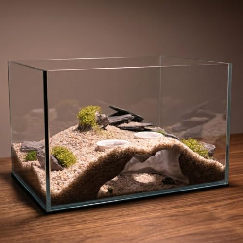 Double-Holed Tunnel Aquarium Cave, 3D Print Fish Hideout for Aquarium Fish Tank Decor, for Viewing Shrimp, Betta Fish, Corydora, Catfish, Pleco (White) - color: White