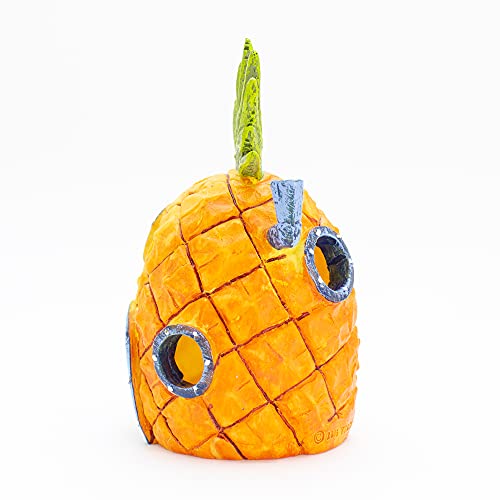 Penn-Plax Spongebob Squarepants Officially Licensed Aquarium Ornament – Spongebob’s Pineapple House – Large - size: Large