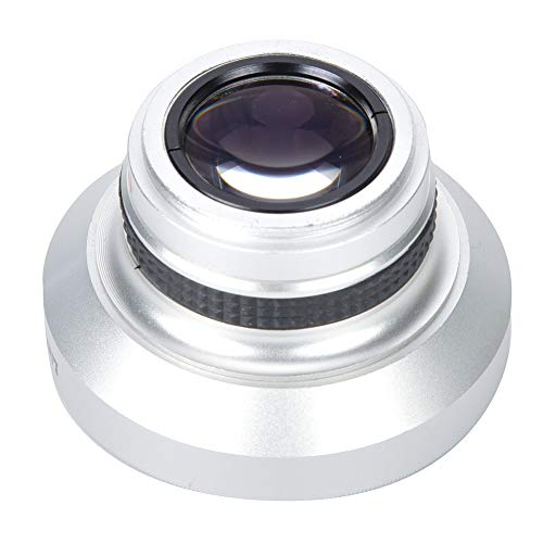 Fish Eye Lens Phone, 37mm 0.25X Super Fisheye Lens, Silver Strong Applicability Additional Lens for 37mm Caliber Camera Lenses