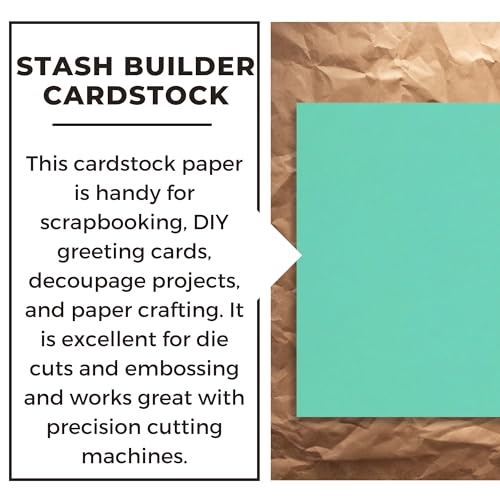 PA Paper Accents Stash Builder Cardstock 12" x 12" Aquarium, 65lb colored cardstock paper for card making, scrapbooking, printing, quilling and crafts, 25 box - color: Aquarium