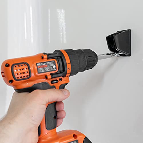 Dura Faucet DF-SA156-MB RV Handheld Shower Wand Bracket Holder, Mounting Screws Included (Matte Black) - color: Matte Black