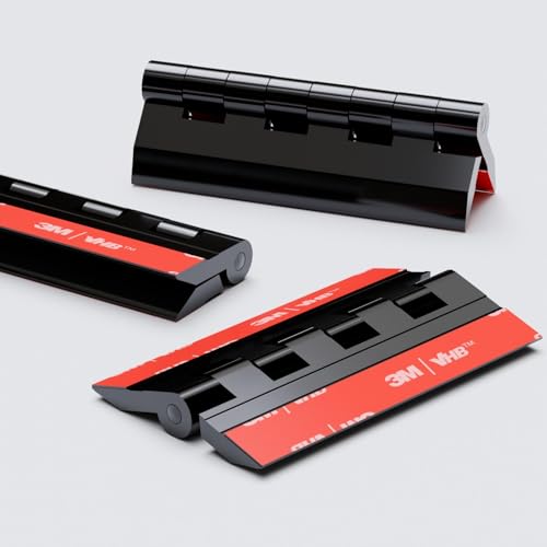 4X 75mm Black Acrylic Hinges. No Glue Required, Self Adhesive. Black Plastic Acrylic, 2 61/64-4 Pack-