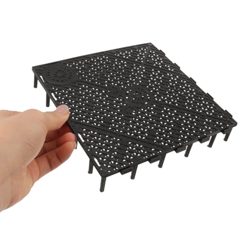 TEHAUX 20pcs Aquarium Undergravel, Undergravel Filter Aquarium Divider Tank Fish Tank Bottom Plate PVC Splicing Clapboard Bottom Fish Divider Stand for DIY Filtration in Aquascaping - size: 20pcs