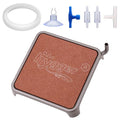 hygger Aquarium Air Stone, 3.23 Inch Nano Air Stone Make Super Tiny Bubble, Ultra Quiet Dissolved Oxygen Diffuser Small Airstone with Stainless Steel Base for Aquarium, Fish Tank & Hydroponic, Square - size: 3.23 Inch