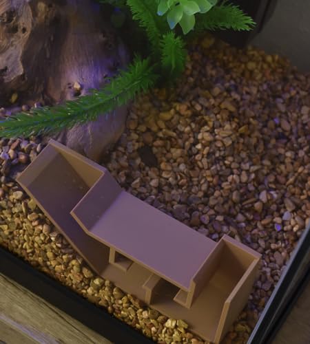 Chatelet Aquarium Underground Tunnel | Fish & Shrimp Hideout for Aquariums | Unique Underground Viewing Tunnel | Made in USA (Tan) - color: Tan