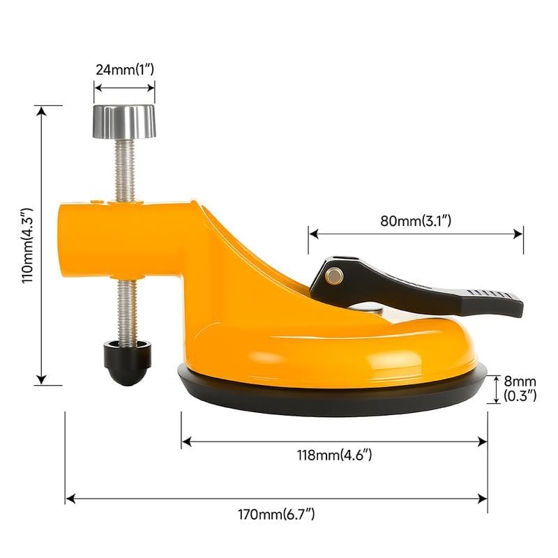 Adjustable Height Setter - Professional Countertop Leveling Tool, Floor Gap Fixer Tool, Floor & Countertop Gap Tightener Suit for Granite, Marble, Quartz Slabs (Yellow)