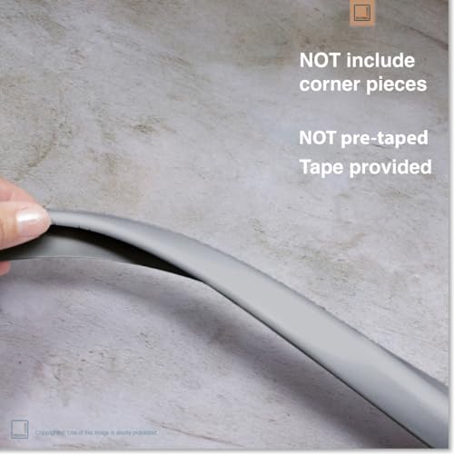 Roving Cove Slimfit Edge Protector for Baby Proofing (9ft Small Edges Only), Soft Rubber Foam Furniture Safety Bumper Guard, Desk Cushion, 3M Adhesive, Stone Grey - color: Stone Grey, size: Small 9 Foot (Pack of 1)
