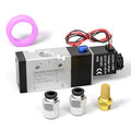 TAILONZ PNEUMATIC 1/4"NPT Solenoid Valve 3V210-08 24V Single Coil Pilot-Operated Electric 2 Position 3 Way Connection Type(Outlet wire) - size: 1/4"NPT/DC24V/Out of line, style: 2 Position 3 Way