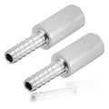 Stainless Steel Aeration Stone, 0.5 Micron Diffusion Stone with 1/4" Hose Barb, Stainless Steel Aeration Oxygenation Stone Carbonating Stone for Home Brewing Beer (Pack of 2) - size: Without thread