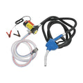 Diesel Fuel Transfer Pump Kit, 10 GPM 12V DC Portable Electric Self-Priming Fuel Transfer Extractor Pump Kit with Automatic Shut-Off Nozzle Hose for Diesel, Kerosene, Machine, Transformer Oil
