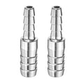 uxcell 3/8" to 1/4" Hose Barb Reducer Pipe Fitting 304 Stainless Steel Adapter Fluid Exchanger Connector for Water Oil Fuel Gas Pipe Connections 2pcs - size: 3/8" to 1/4"
