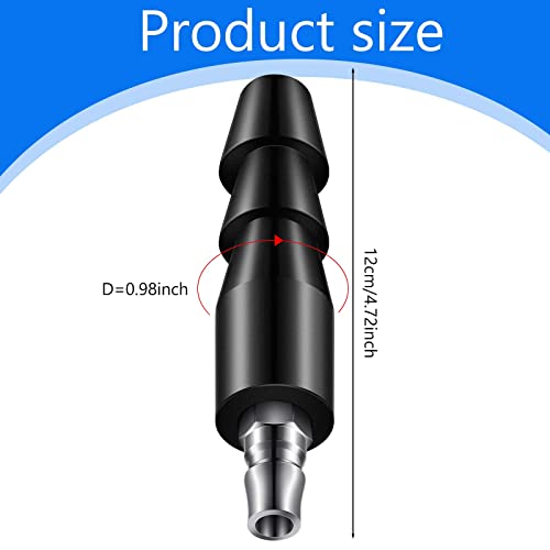 Zhanmai 2 Pcs Vac U Lock Adapter Quick Air Connector Quick Connector Device (Black) - color: Black