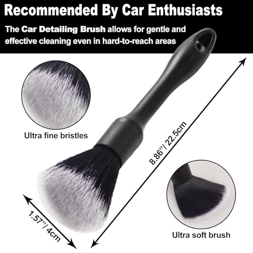 3PCS Wheel Brush Kit for Cleaning Wheel and Tire, Wheel and Rim Brush, Car Detailing Brushes, Bendable & Durable Car Wheel Rim Cleaner Brush Set,Car Detailing Cleaning Brush Supplies Kit - color: Black
